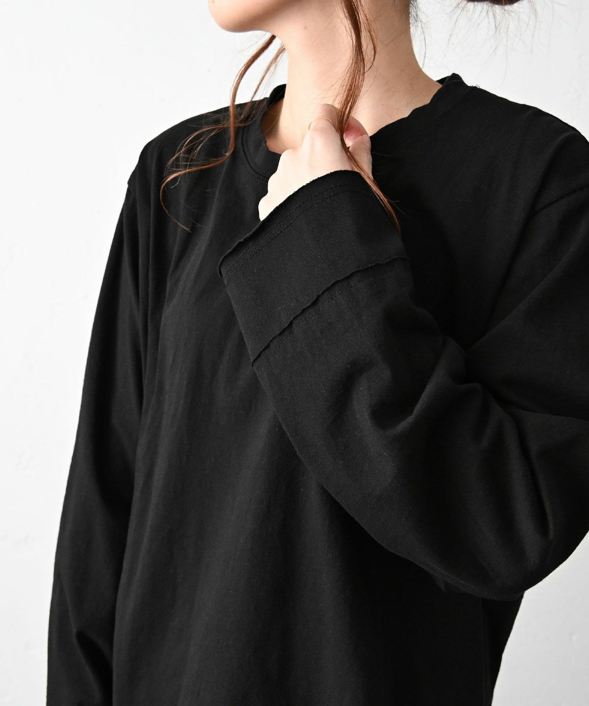 Our.｜切りっぱなし天竺カットソー [[C-9054]][C]