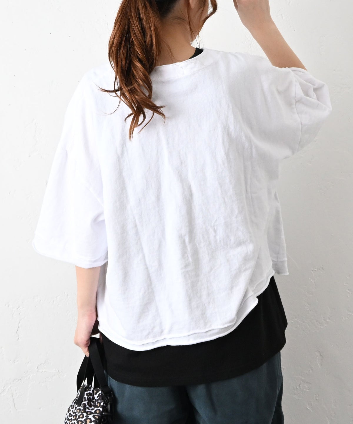 IN THE MARKET｜ヴィンテージライクロゴ6分袖ルーズTee [[C-2550]][C]