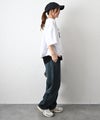 IN THE MARKET｜ヴィンテージライクロゴ6分袖ルーズTee [[C-2550]][C]