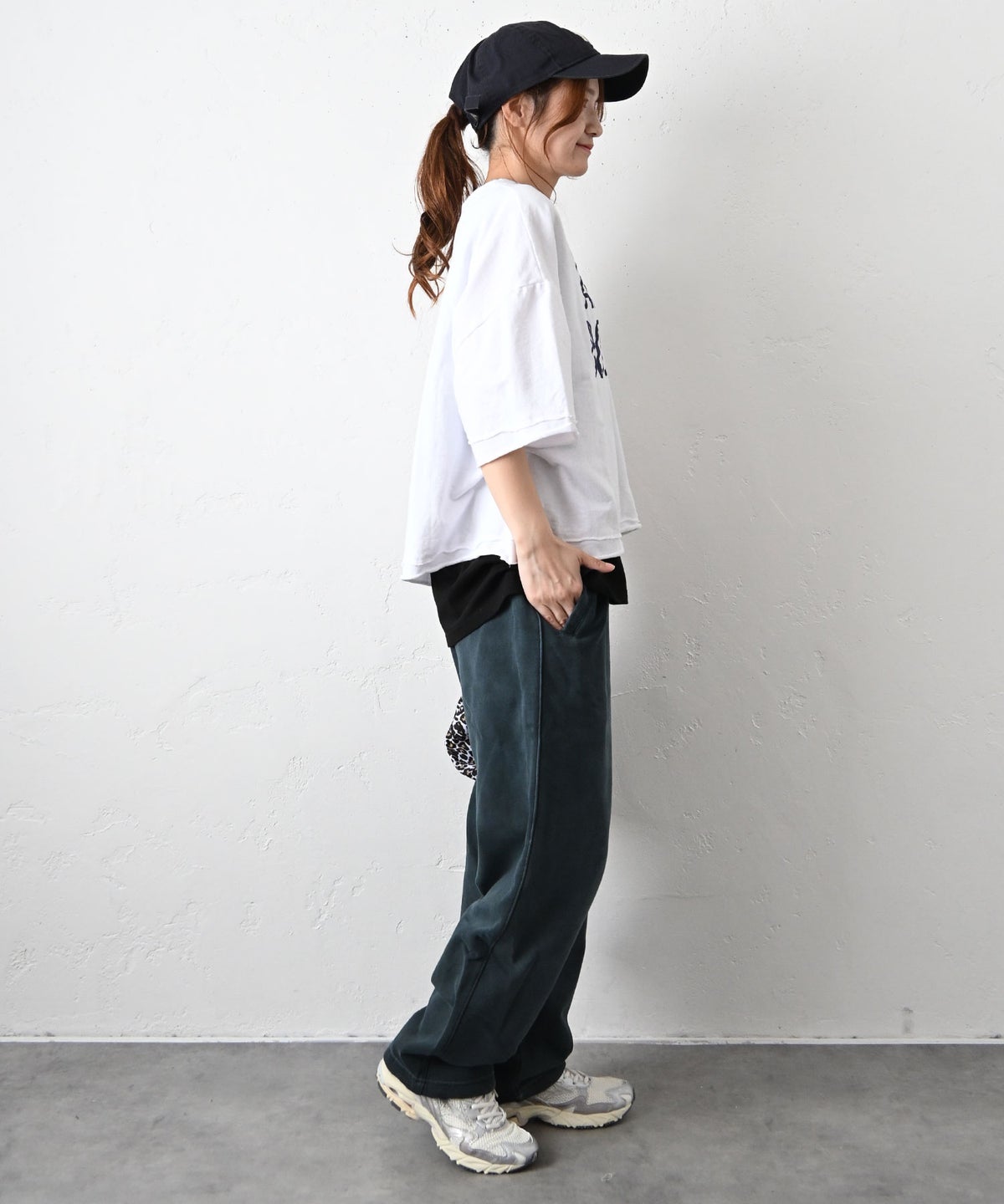 IN THE MARKET｜ヴィンテージライクロゴ6分袖ルーズTee [[C-2550]][C]