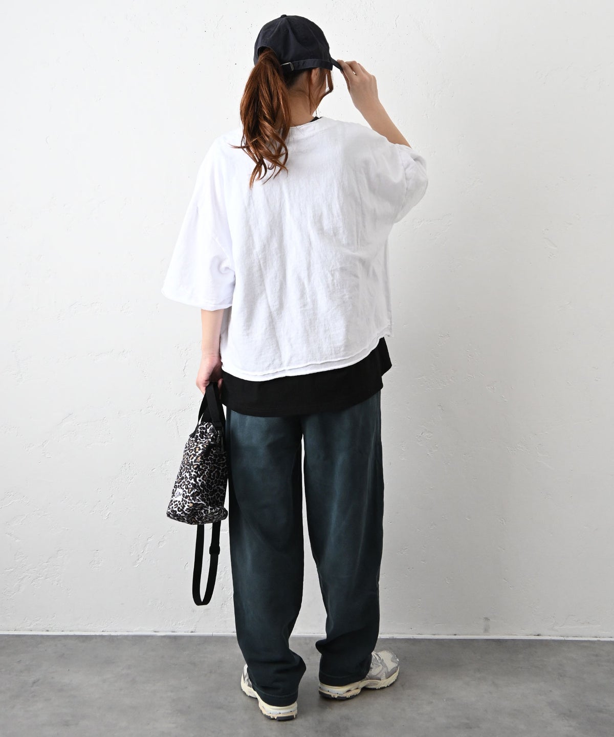 IN THE MARKET｜ヴィンテージライクロゴ6分袖ルーズTee [[C-2550]][C]