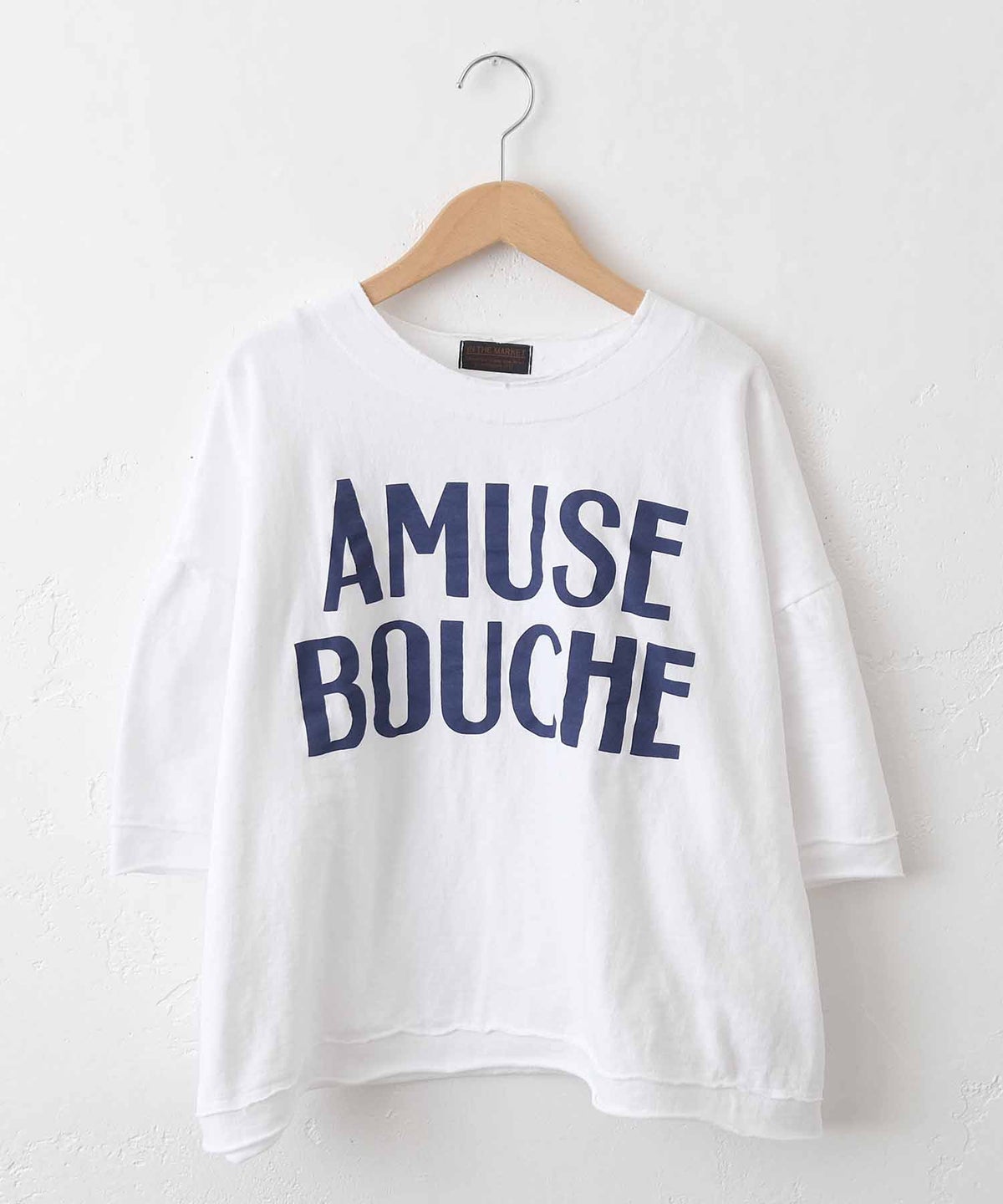 IN THE MARKET｜ヴィンテージライクロゴ6分袖ルーズTee [[C-2550]][C]