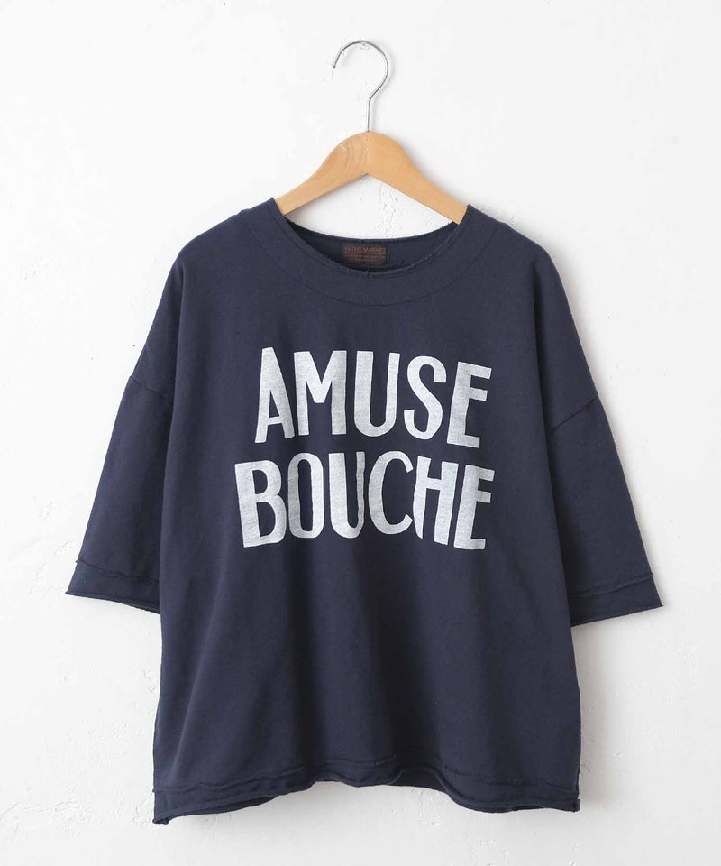 IN THE MARKET｜ヴィンテージライクロゴ6分袖ルーズTee [[C-2550]][C]