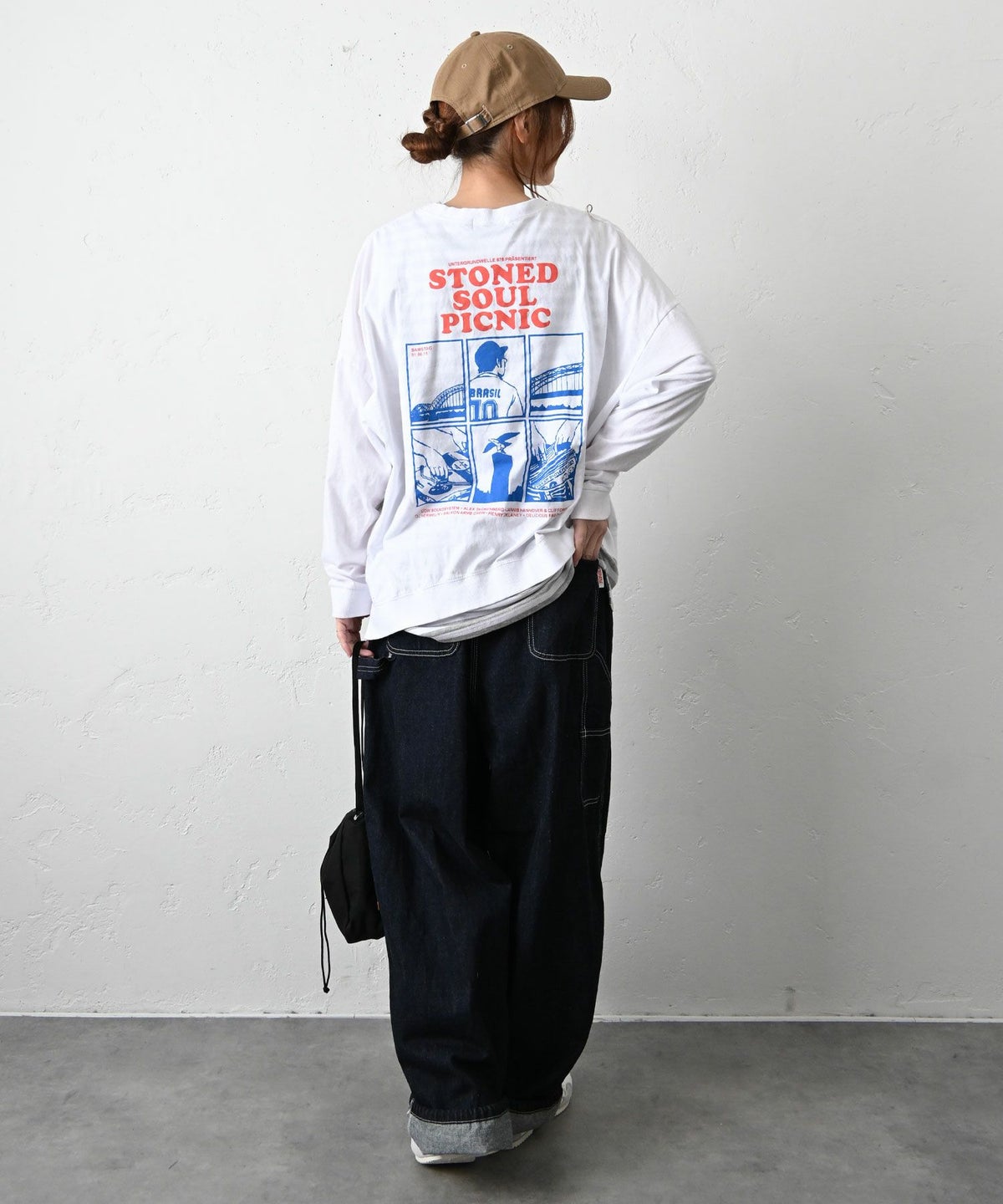 IN THE MARKET｜バックグラフィックルーズロンTee [[C-2548]][C]