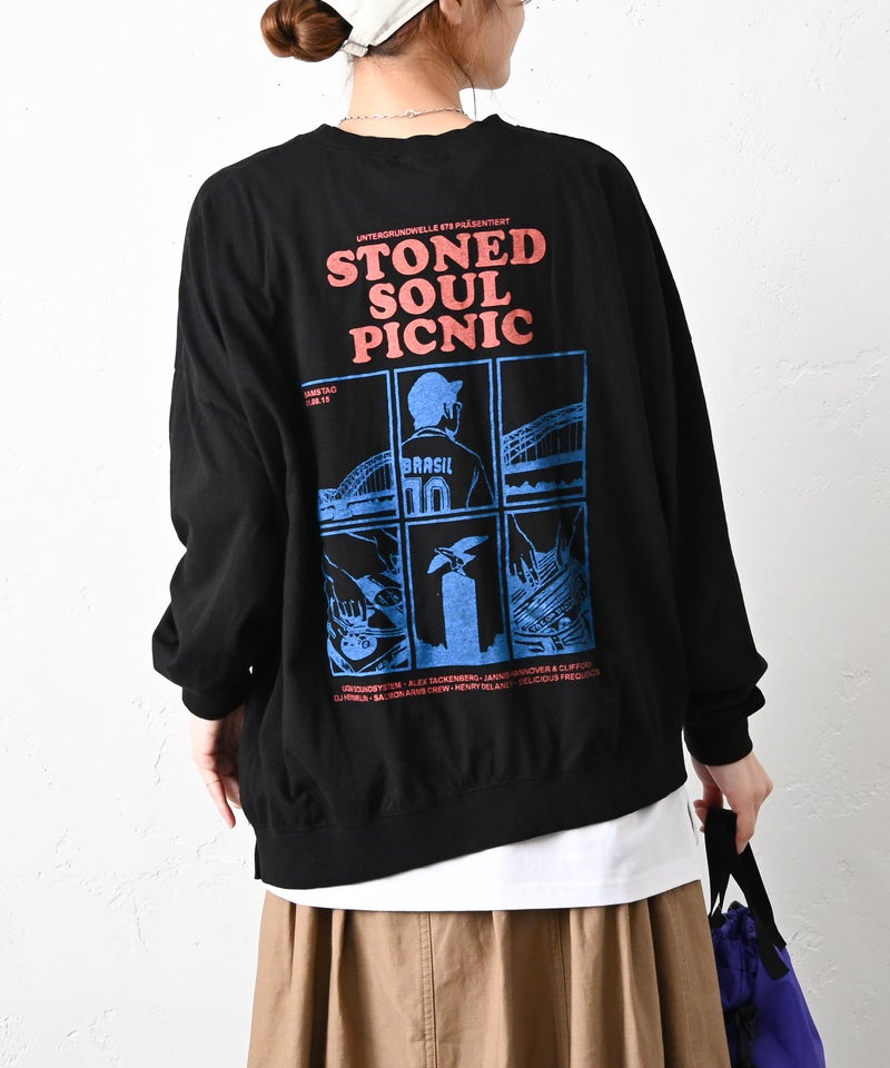 IN THE MARKET｜バックグラフィックルーズロンTee [[C-2548]][C]