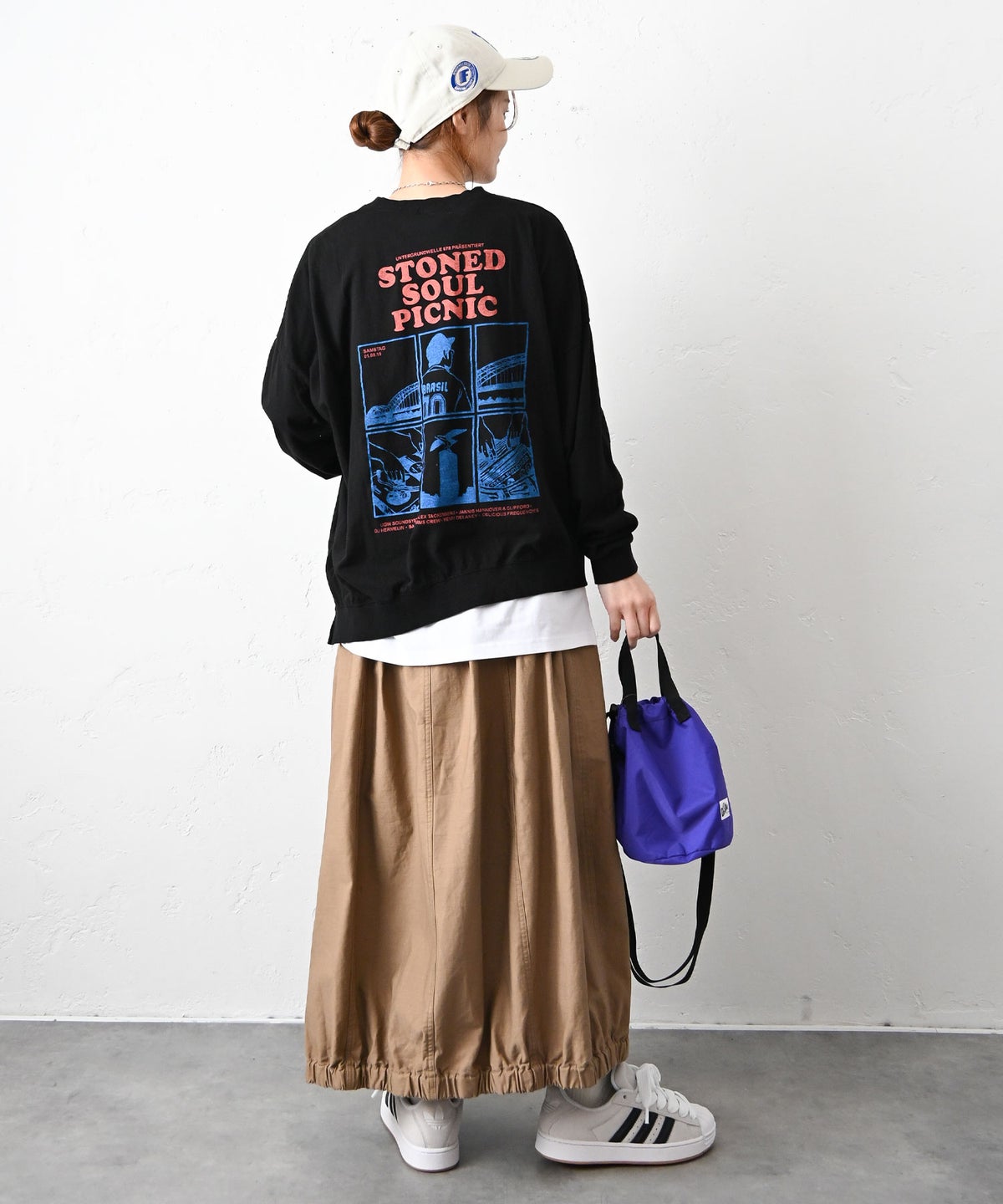 IN THE MARKET｜バックグラフィックルーズロンTee [[C-2548]][C]