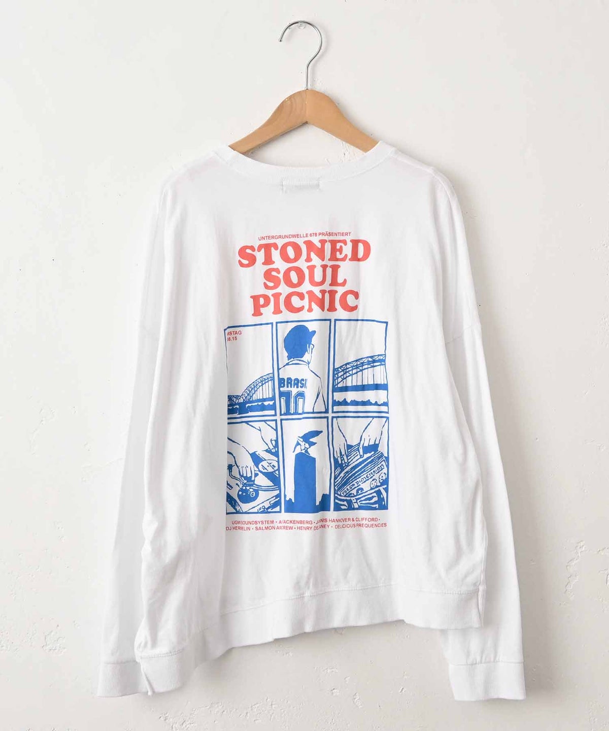 IN THE MARKET｜バックグラフィックルーズロンTee [[C-2548]][C]