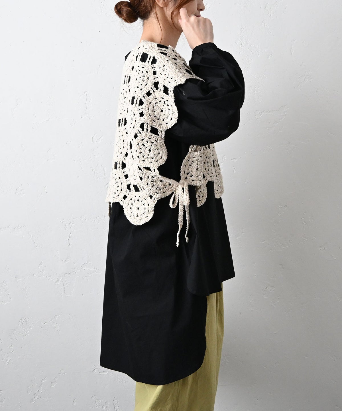 hagumu｜クロシェ風柄編み2wayベスト [[CPMA-9855]][C]