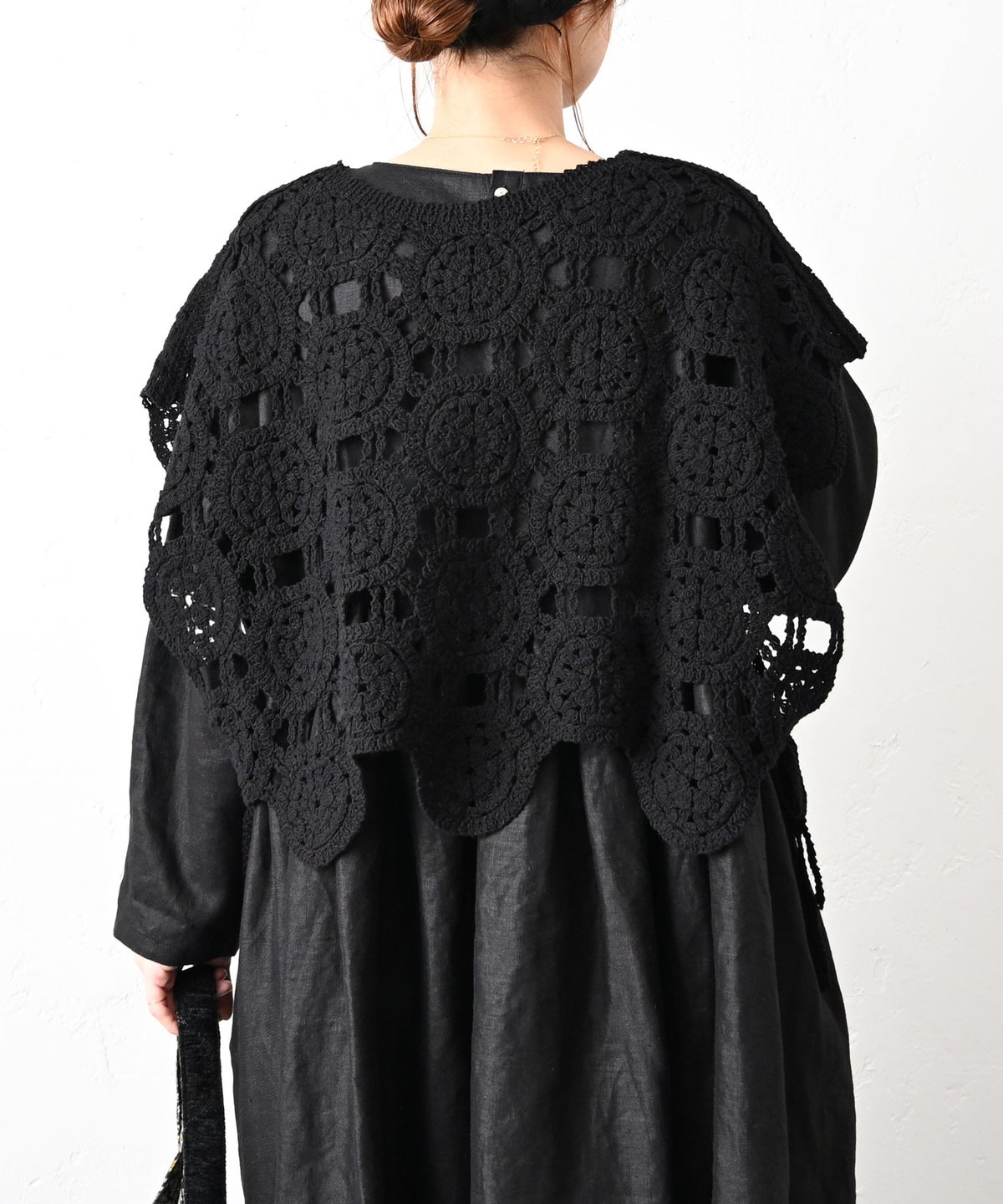 hagumu｜クロシェ風柄編み2wayベスト [[CPMA-9855]][C]