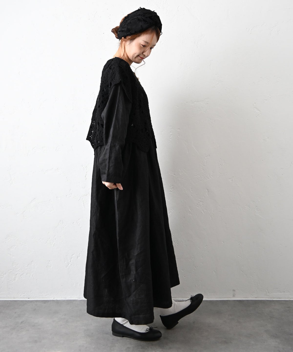 hagumu｜クロシェ風柄編み2wayベスト [[CPMA-9855]][C]