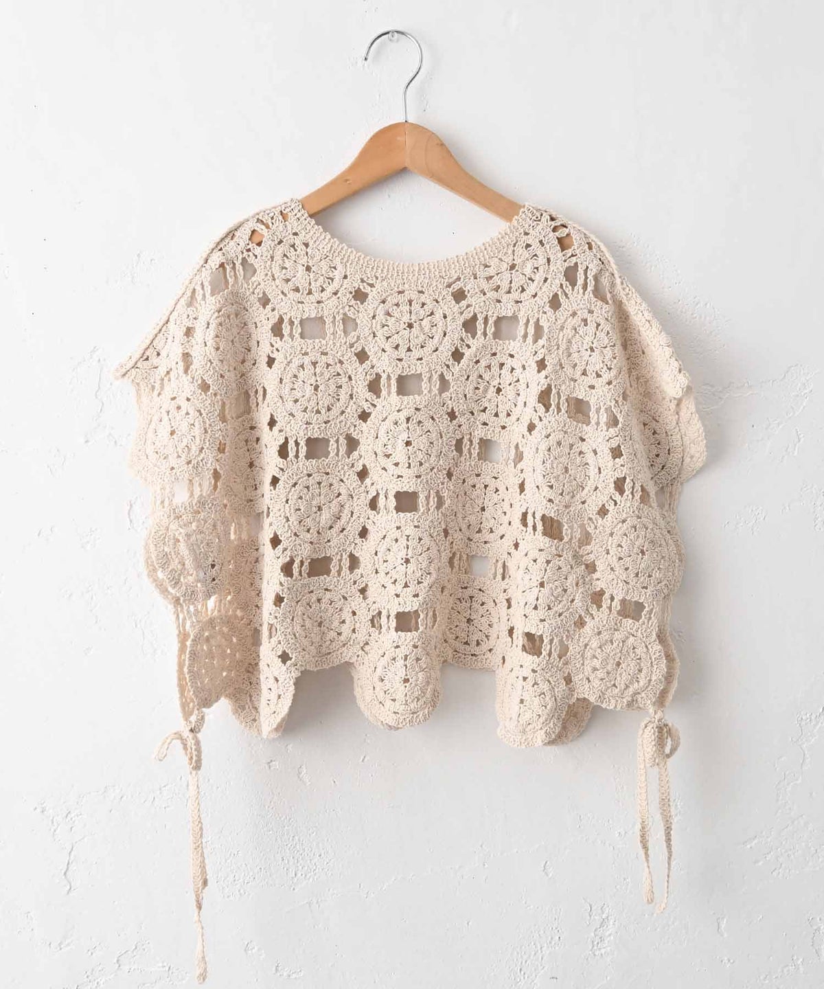  hagumu｜クロシェ風柄編み2wayベスト [[CPMA-9855]][C]