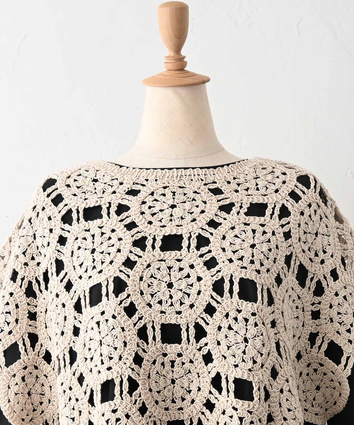  hagumu｜クロシェ風柄編み2wayベスト [[CPMA-9855]][C]