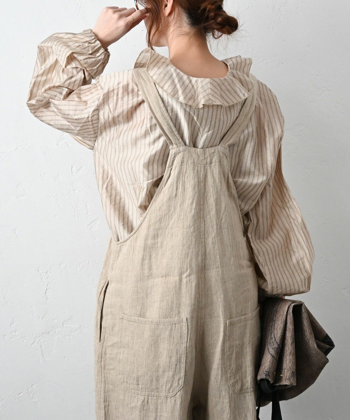 HUMS｜ストライプフリルプルオーバー [[HUM-083]][C]