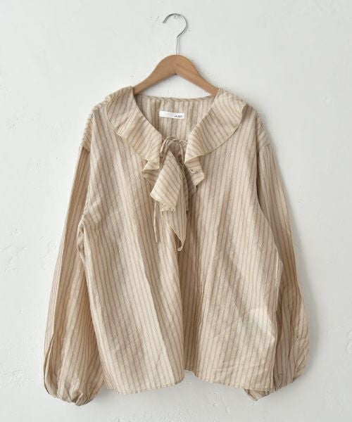 HUMS｜ストライプフリルプルオーバー [[HUM-083]][C]