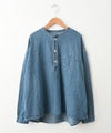 Our.｜デニム素材ヘンリーネックシャツプルオーバー [[Our-023]][C]