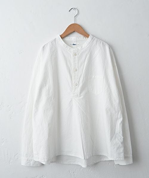 Our.｜タイプライターヘンリーネックシャツプルオーバー [[Our-023-1]][C]