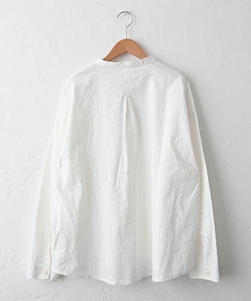 Our.｜タイプライターヘンリーネックシャツプルオーバー [[Our-023-1]][C]