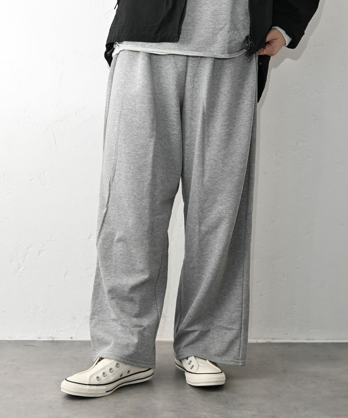 her.｜ミニ裏毛イージーストレートパンツ パック入り [[131344PK]][C]