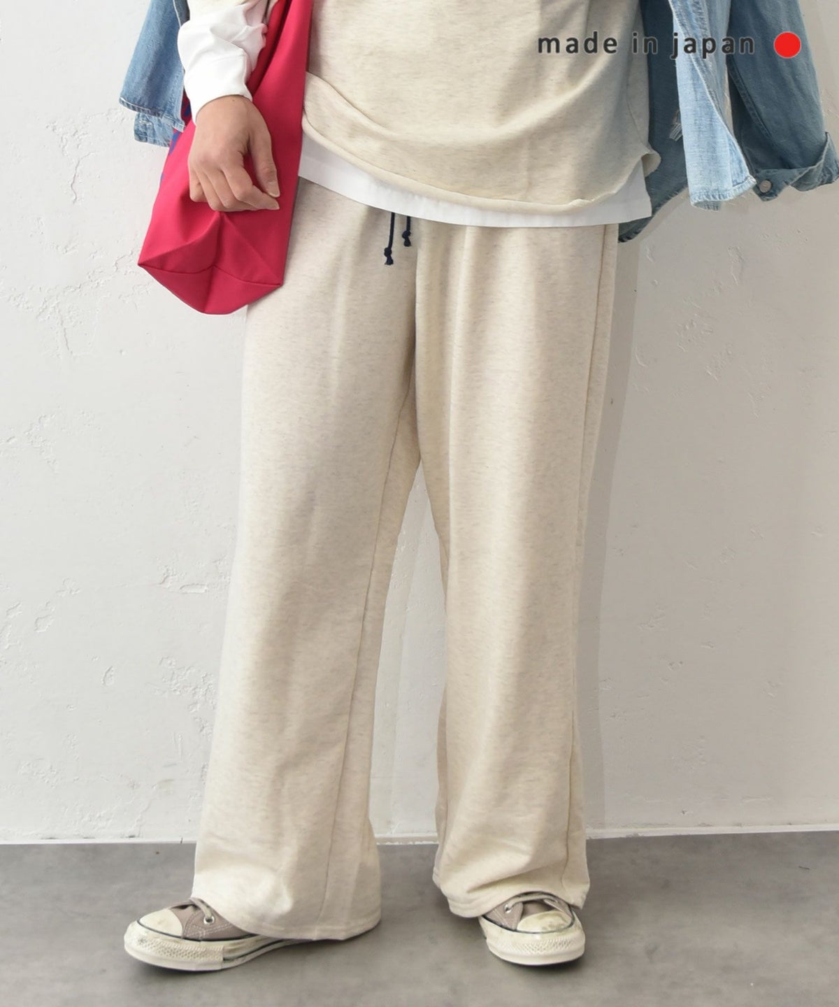 her.｜ミニ裏毛イージーストレートパンツ パック入り [[131344PK]][C]