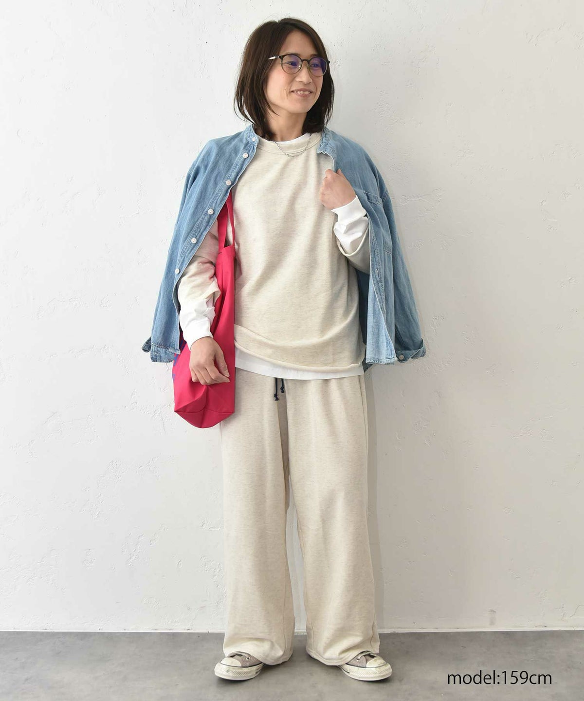 her.｜ミニ裏毛イージーストレートパンツ パック入り [[131344PK]][C]