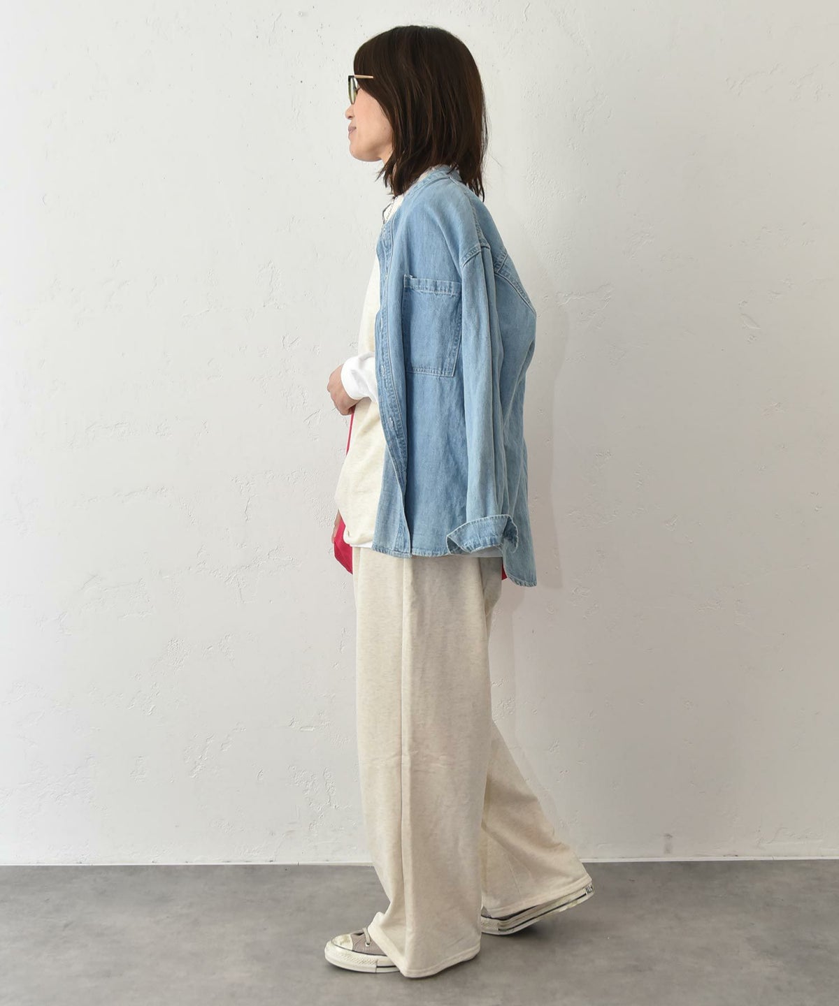 her.｜ミニ裏毛イージーストレートパンツ パック入り [[131344PK]][C]