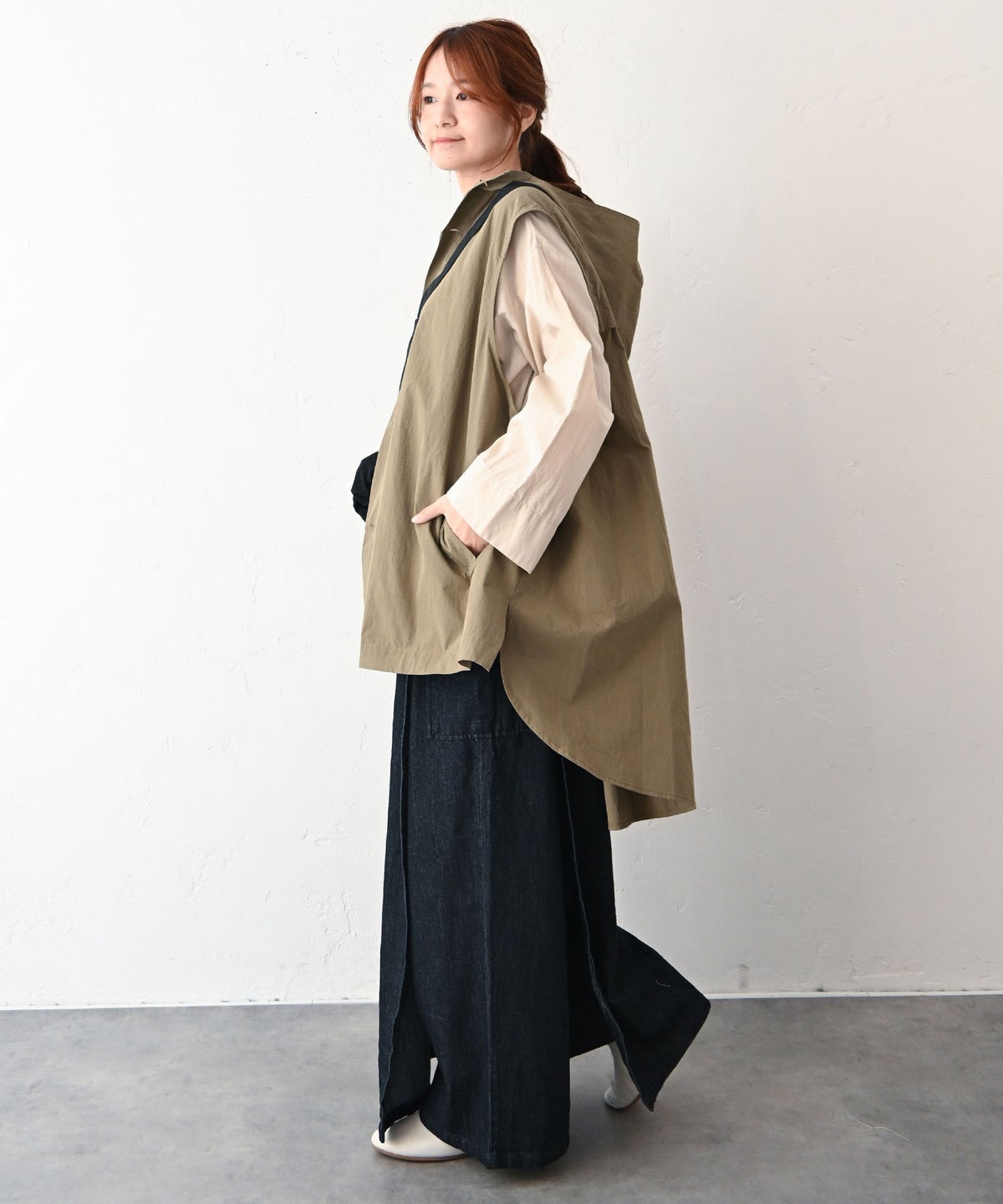 hagumu｜バックタックデザインベスト [[hag-184]][C]