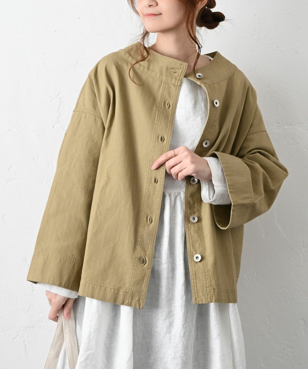 hagumu｜【なかなプロデュース】スタンドカラージャケット [[hag-185]][C]