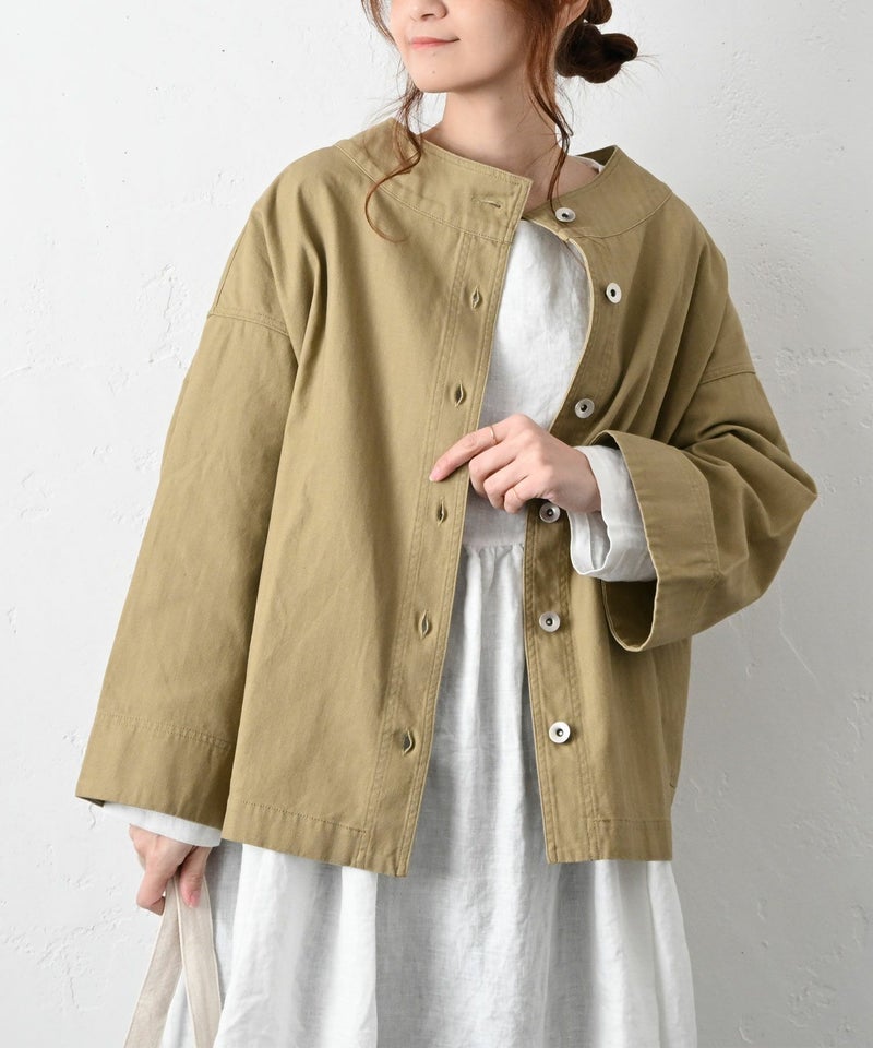 hagumu｜【なかなプロデュース】スタンドカラージャケット [[hag-185]][C]