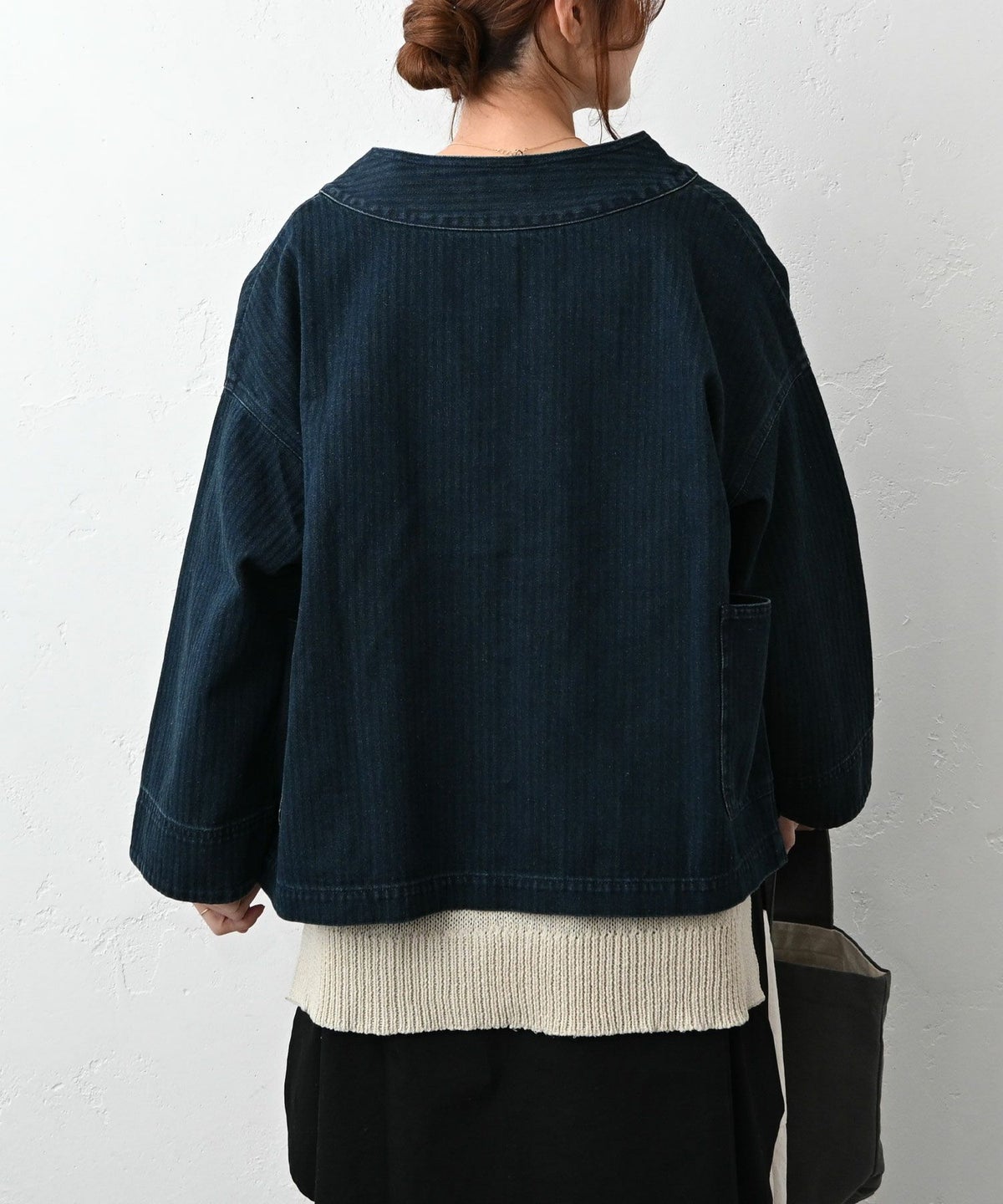 hagumu｜【なかなプロデュース】スタンドカラーデニムジャケット [[hag-185-IND]][C]