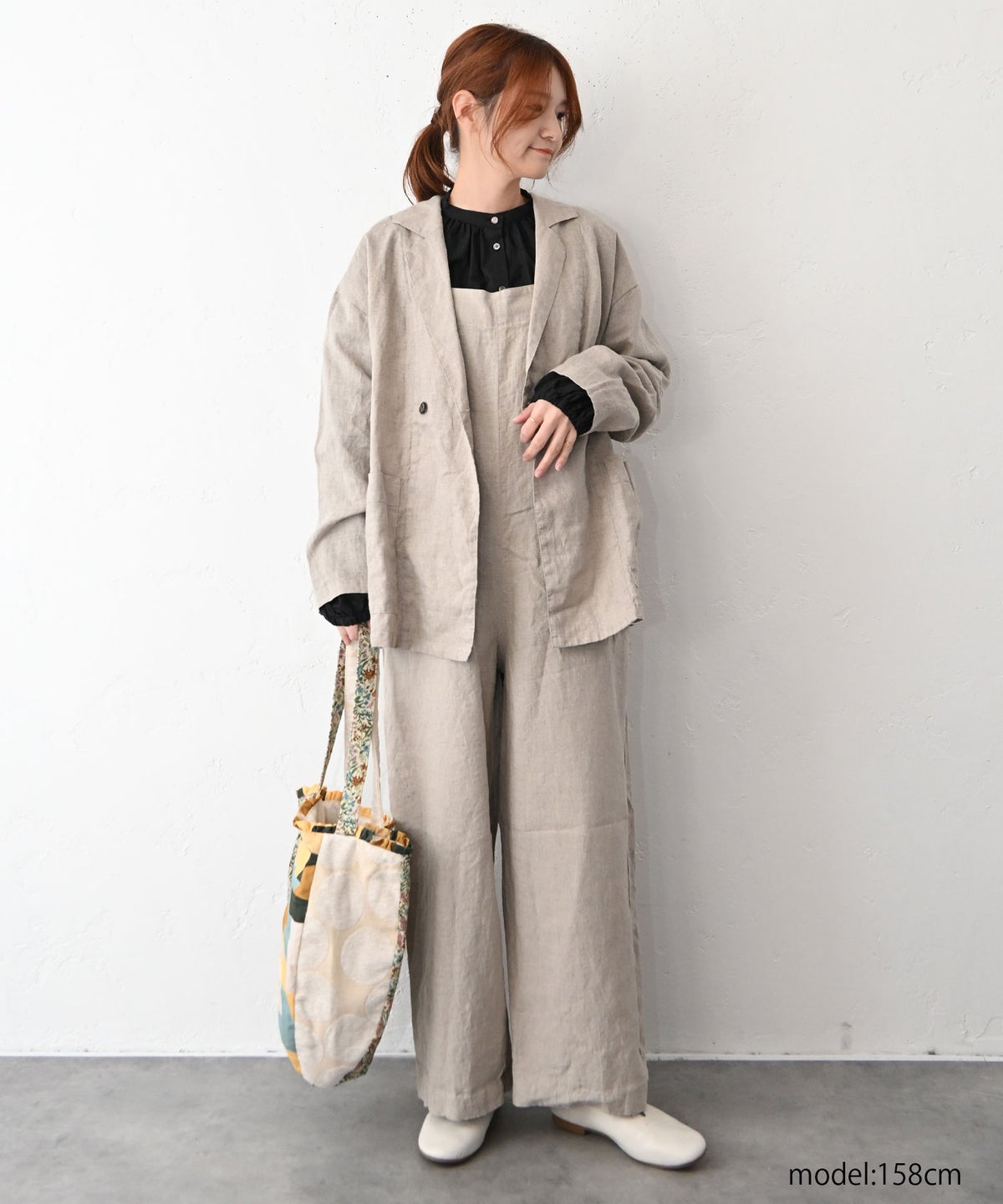 No18｜フレンチリネンサロペット [[901173]][C]