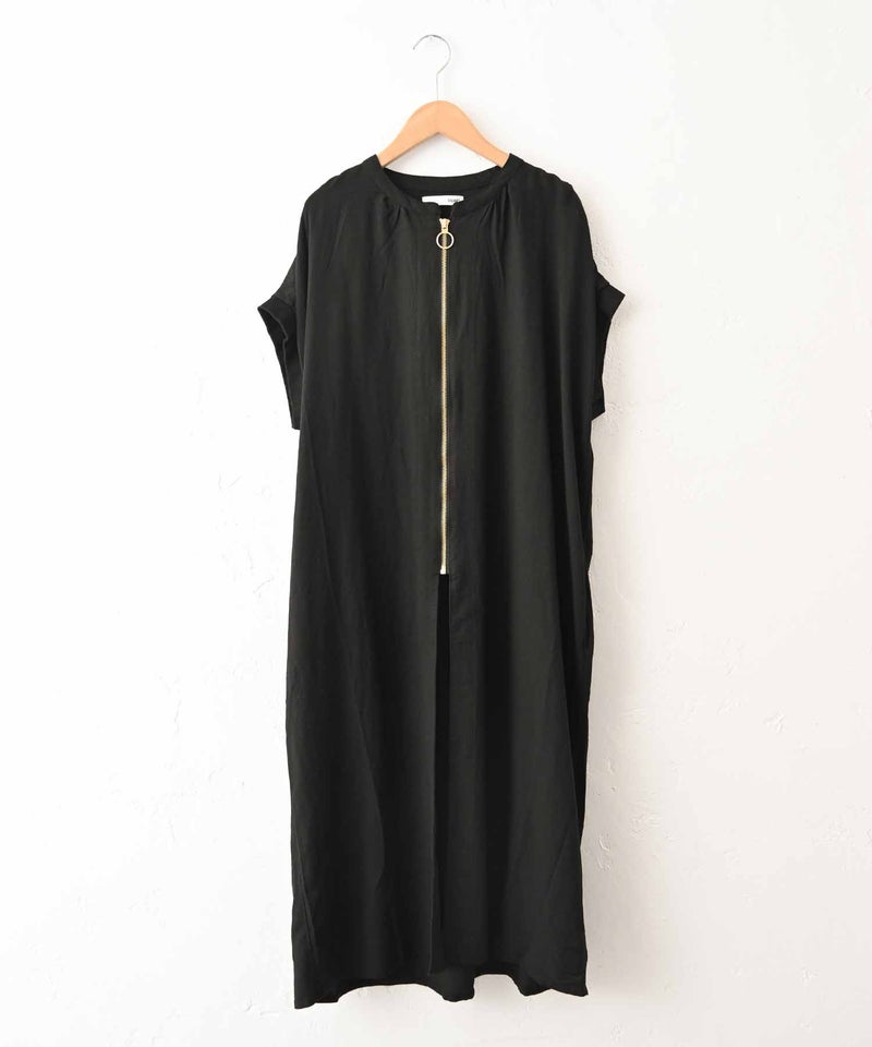 HUMS｜リネンレーヨンロングベスト [[C-5120]][C]