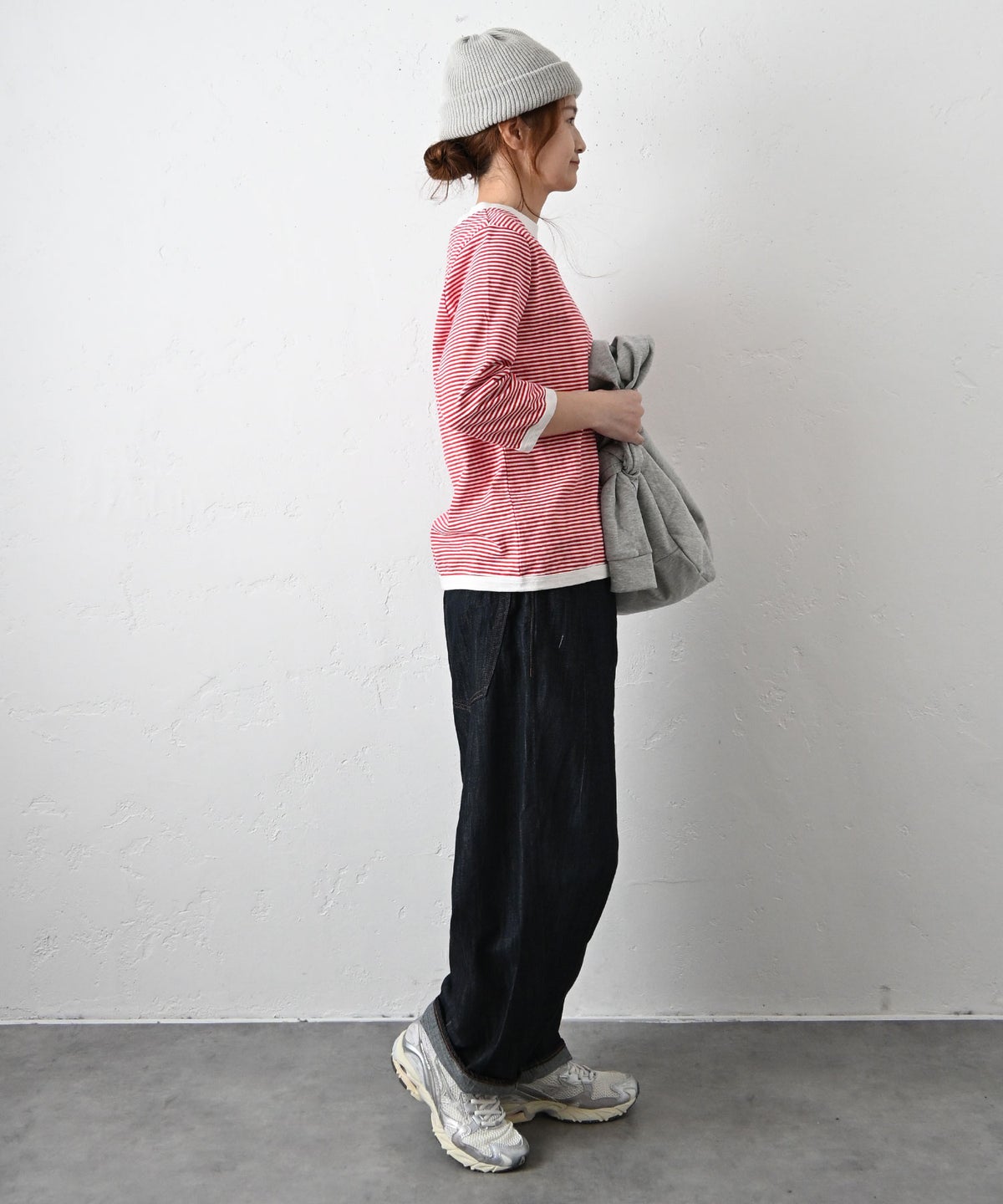 and quarter｜7分袖ボーダーカットソー [[MA-056]][C]