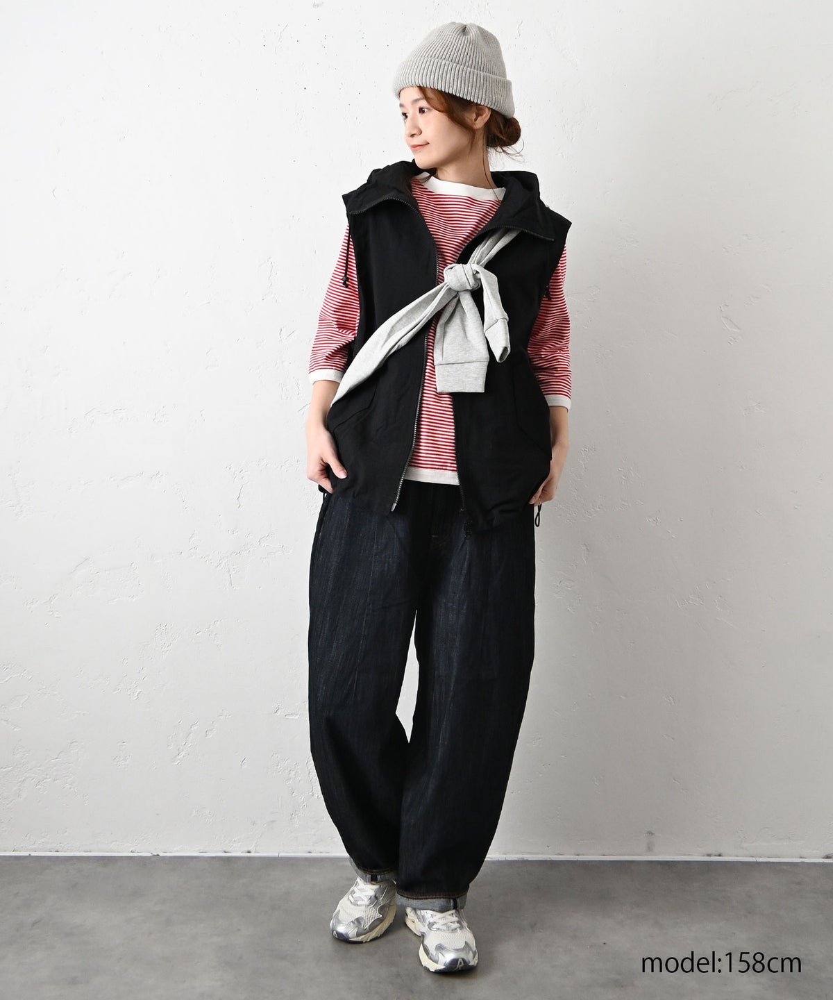 and quarter｜7分袖ボーダーカットソー [[MA-056]][C]