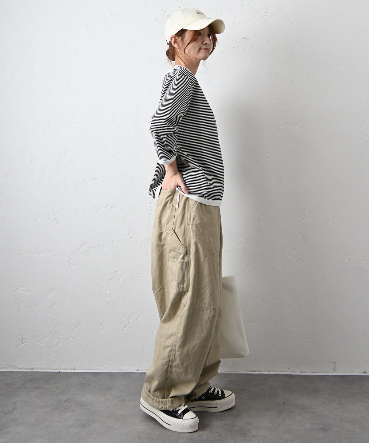 and quarter｜7分袖ボーダーカットソー [[MA-056]][C]