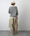 and quarter｜7分袖ボーダーカットソー [[MA-056]][C]