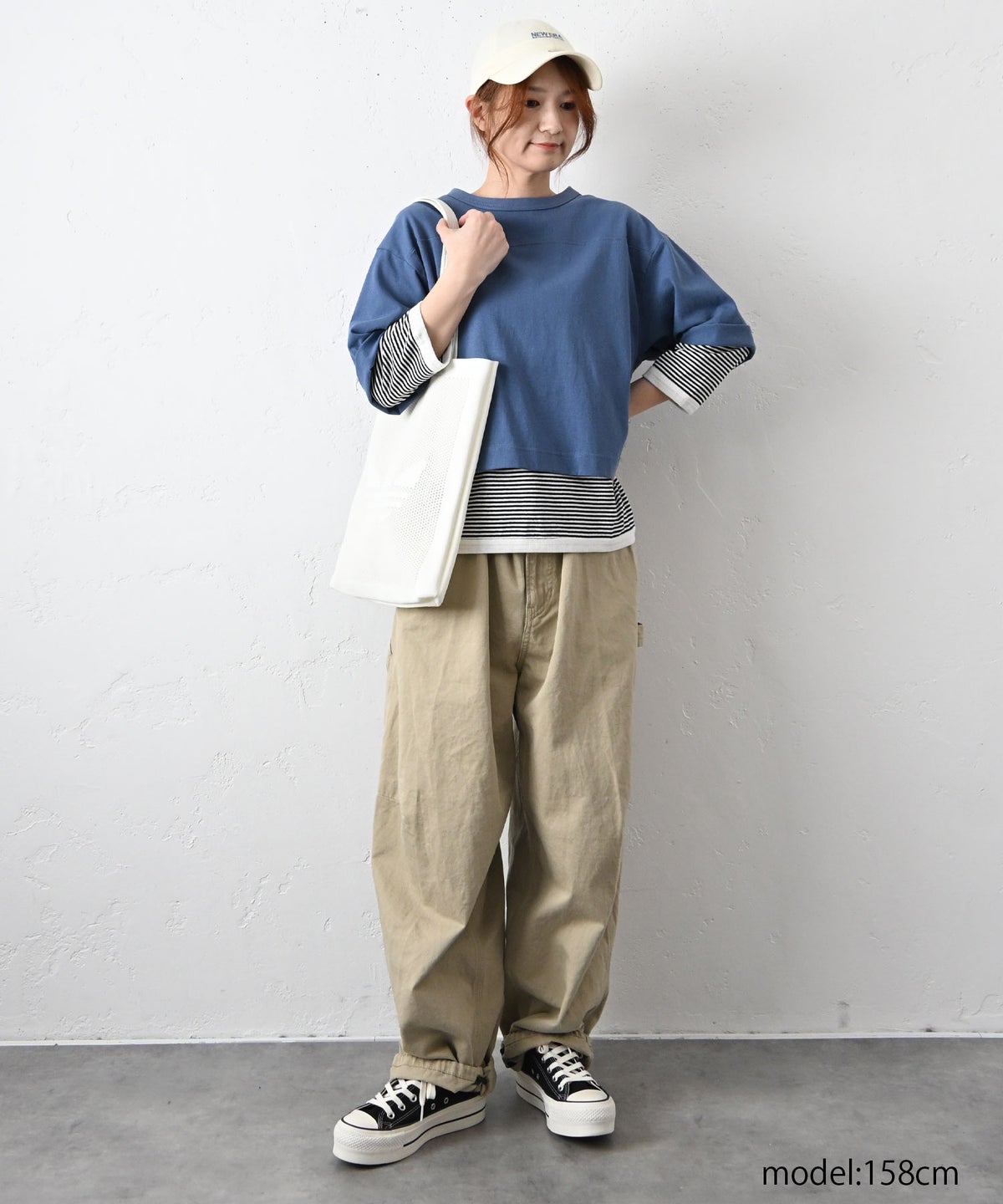 and quarter｜7分袖ボーダーカットソー [[MA-056]][C]