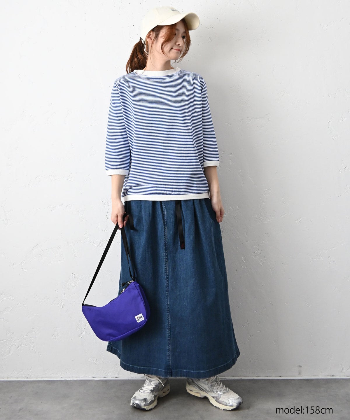 and quarter｜7分袖ボーダーカットソー [[MA-056]][C]