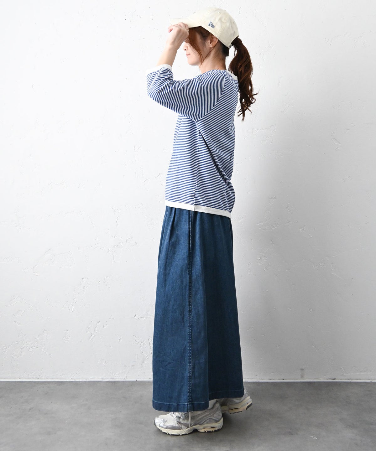 and quarter｜7分袖ボーダーカットソー [[MA-056]][C]