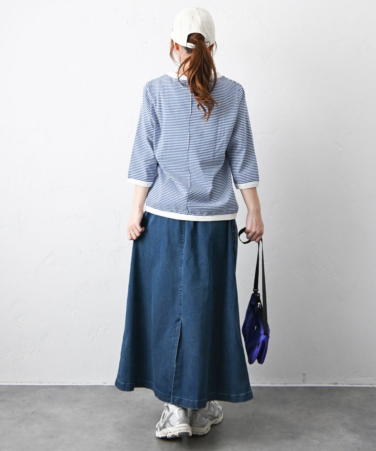 and quarter｜7分袖ボーダーカットソー [[MA-056]][C]