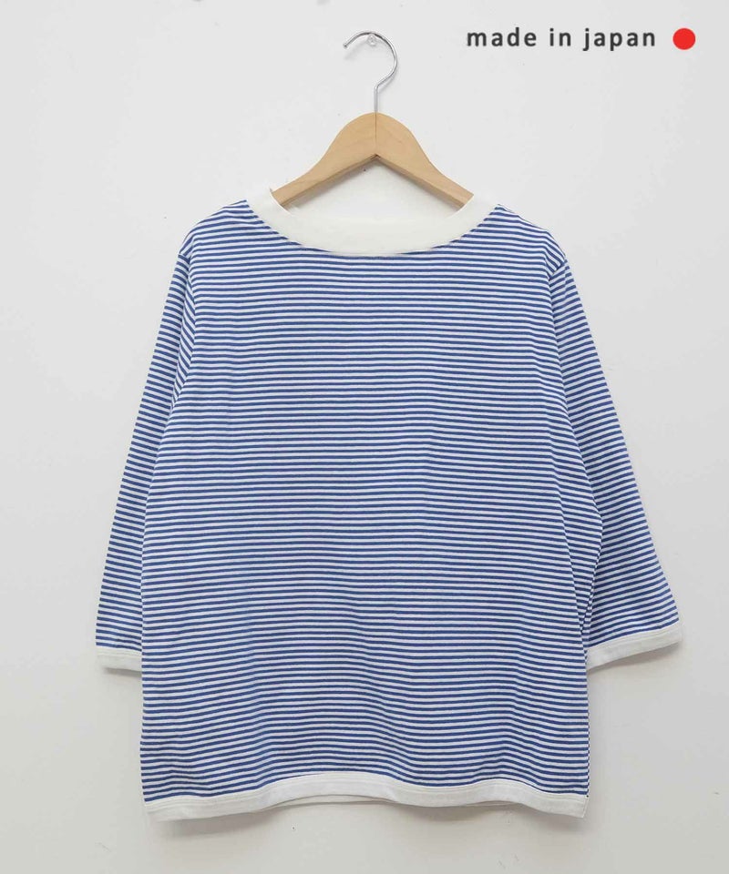 and quarter｜7分袖ボーダーカットソー [[MA-056]][C]