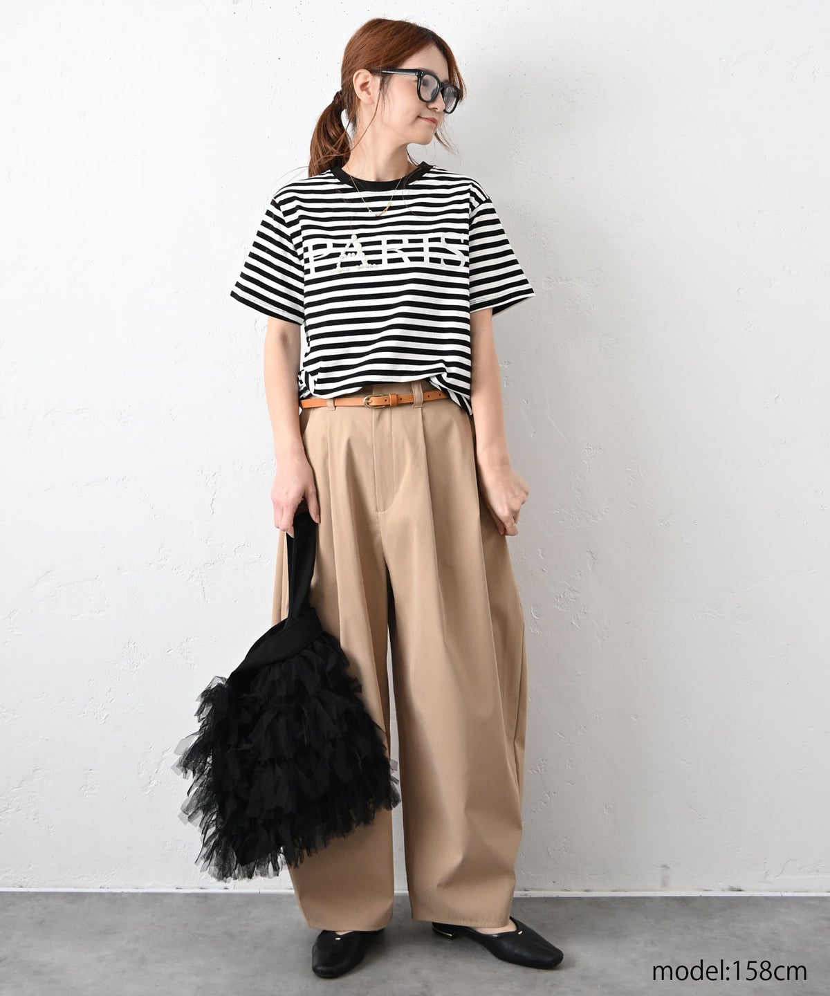  Account｜ボーダー×ロゴT [[MAA104TEA]][C]