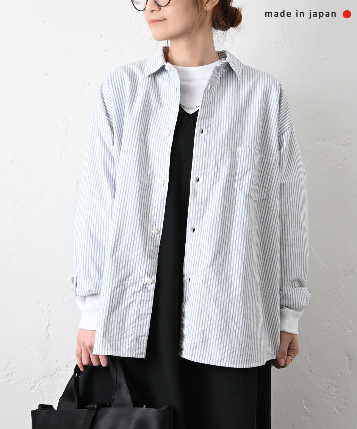her.｜オックスストライプシャツ [[CE3SH260103ST]][C]