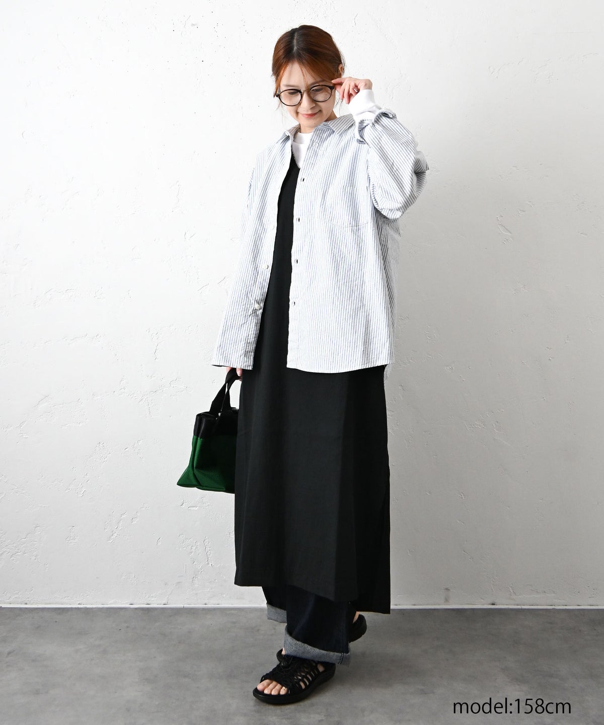 her.｜オックスストライプシャツ [[CE3SH260103ST]][C]