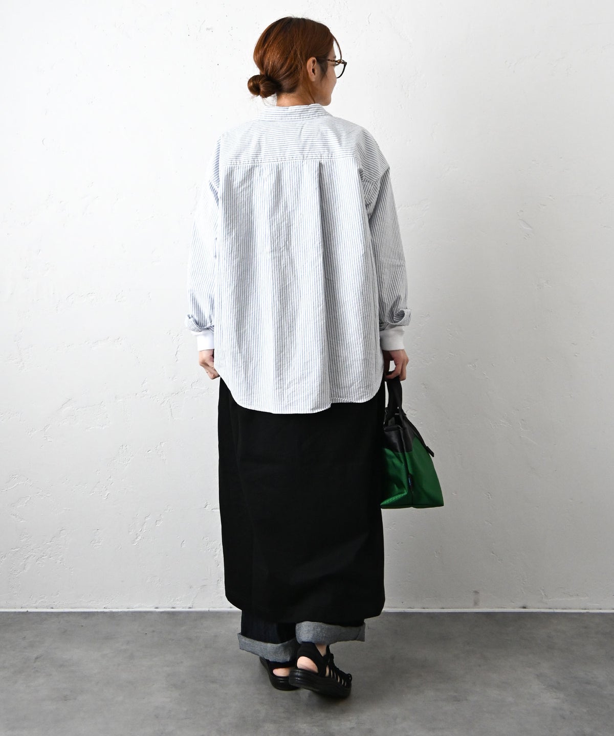 her.｜オックスストher.｜オックスストライプシャツ [[CE3SH260103ST]][C]ライプシャツ [[CE3SH260103ST]][C]