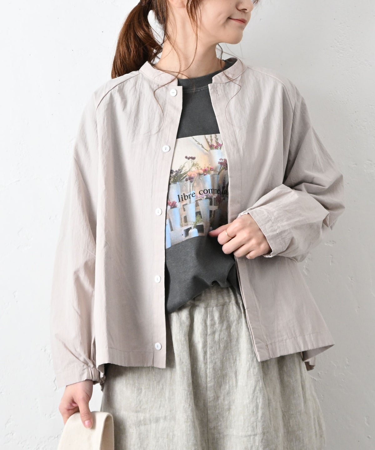 hagumu｜ラグランシャツアウター [[hag-187]][C]