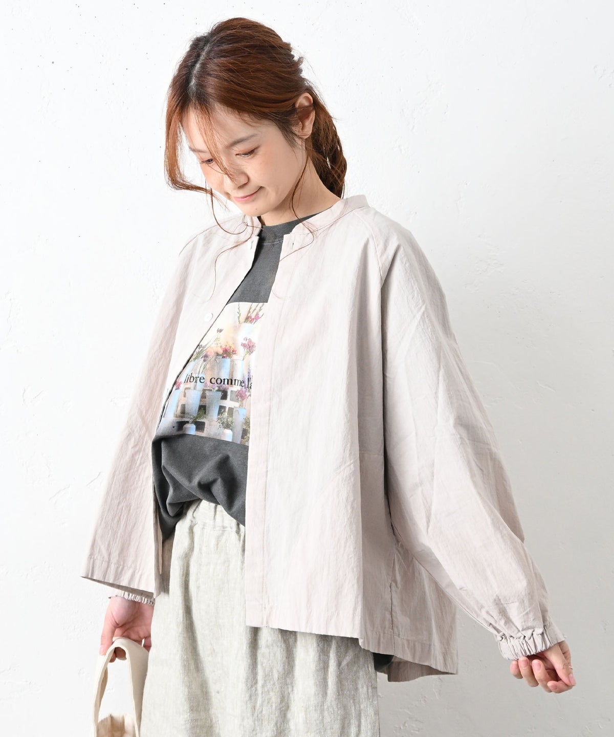 hagumu｜ラグランシャツアウター [[hag-187]][C]