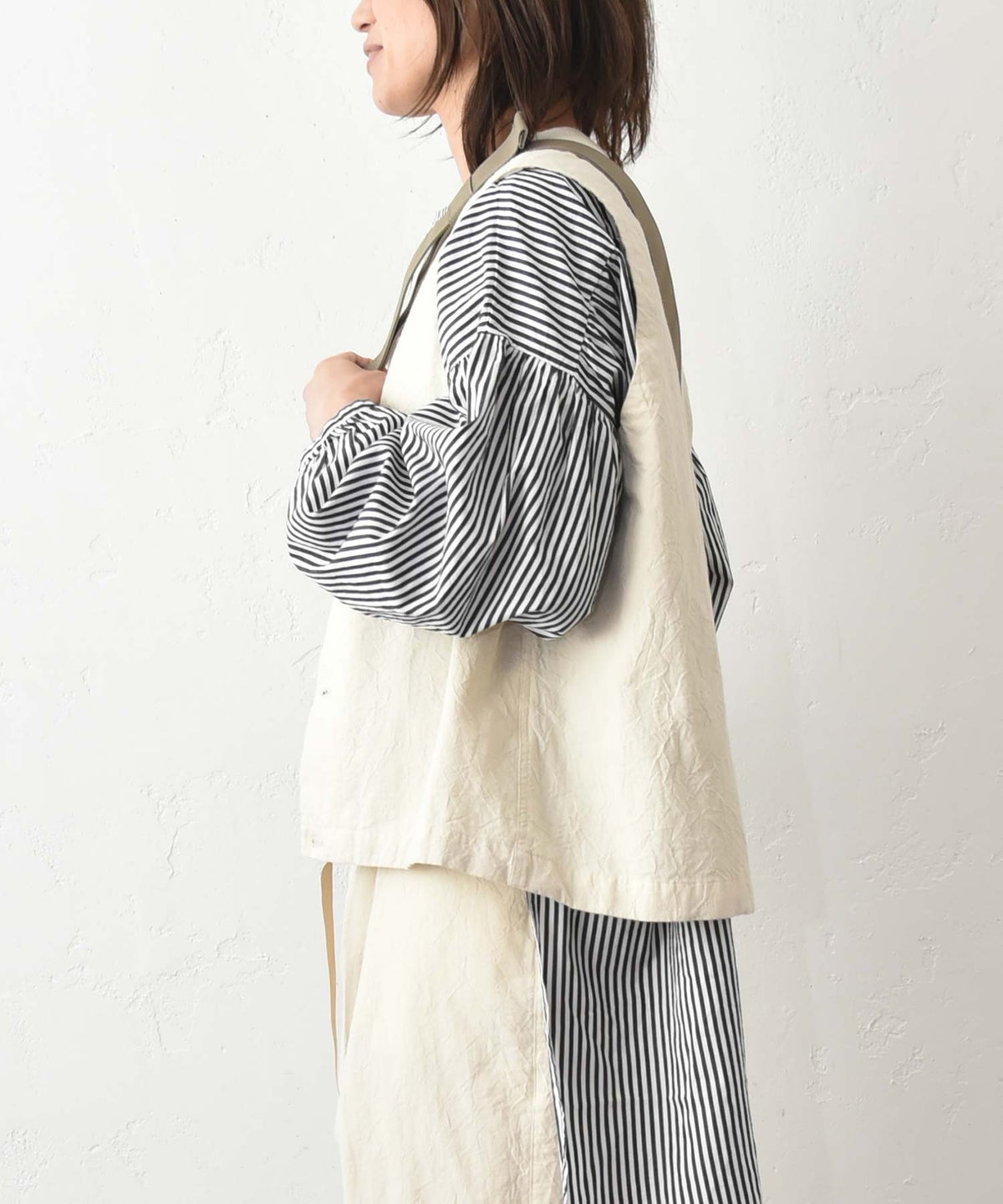 No18｜コットンワッシャードロストベスト [[CE1VE260304]][C]