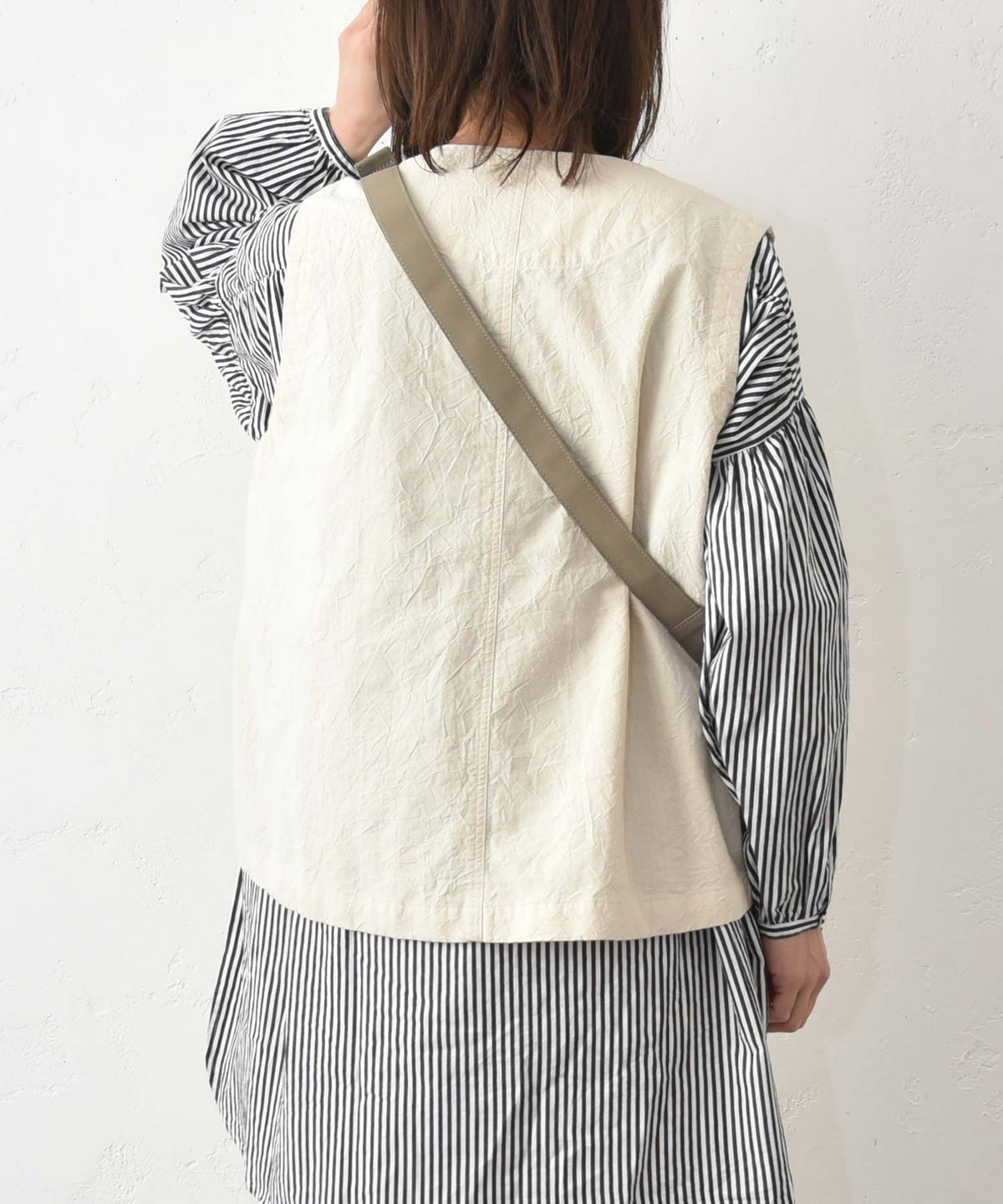 No18｜コットンワッシャードロストベスト [[CE1VE260304]][C]