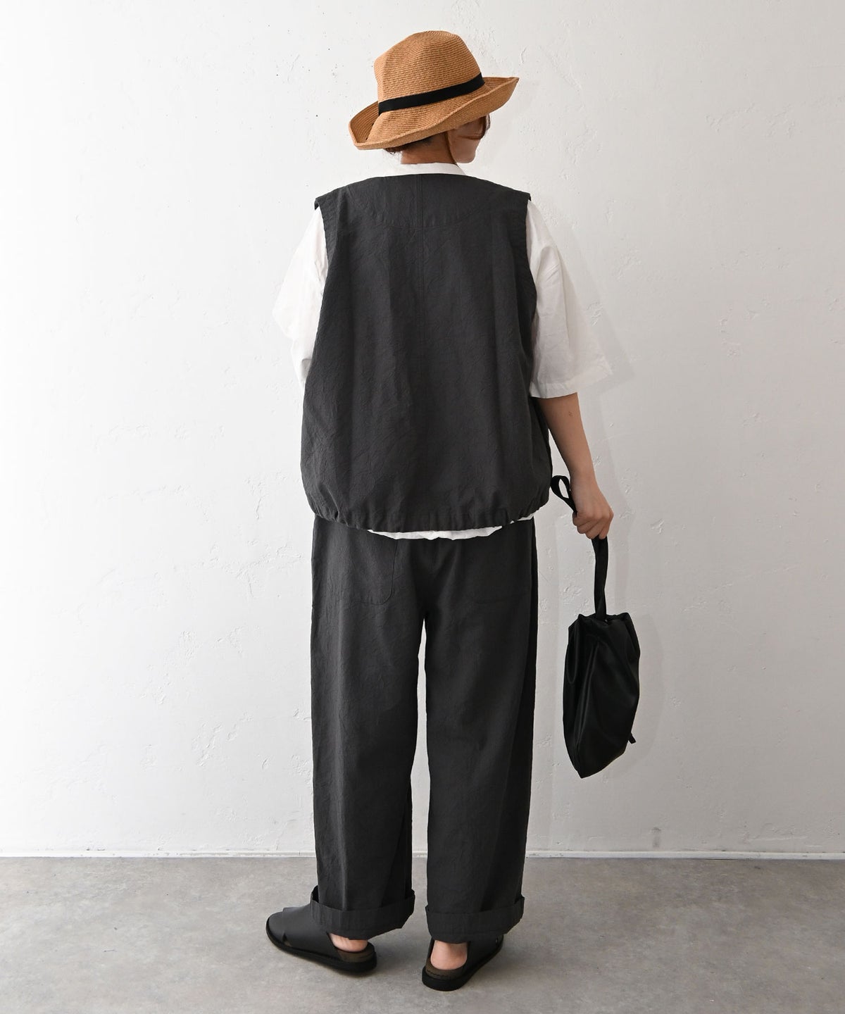 No18｜コットンワッシャードロストベスト [[CE1VE260304]][C]