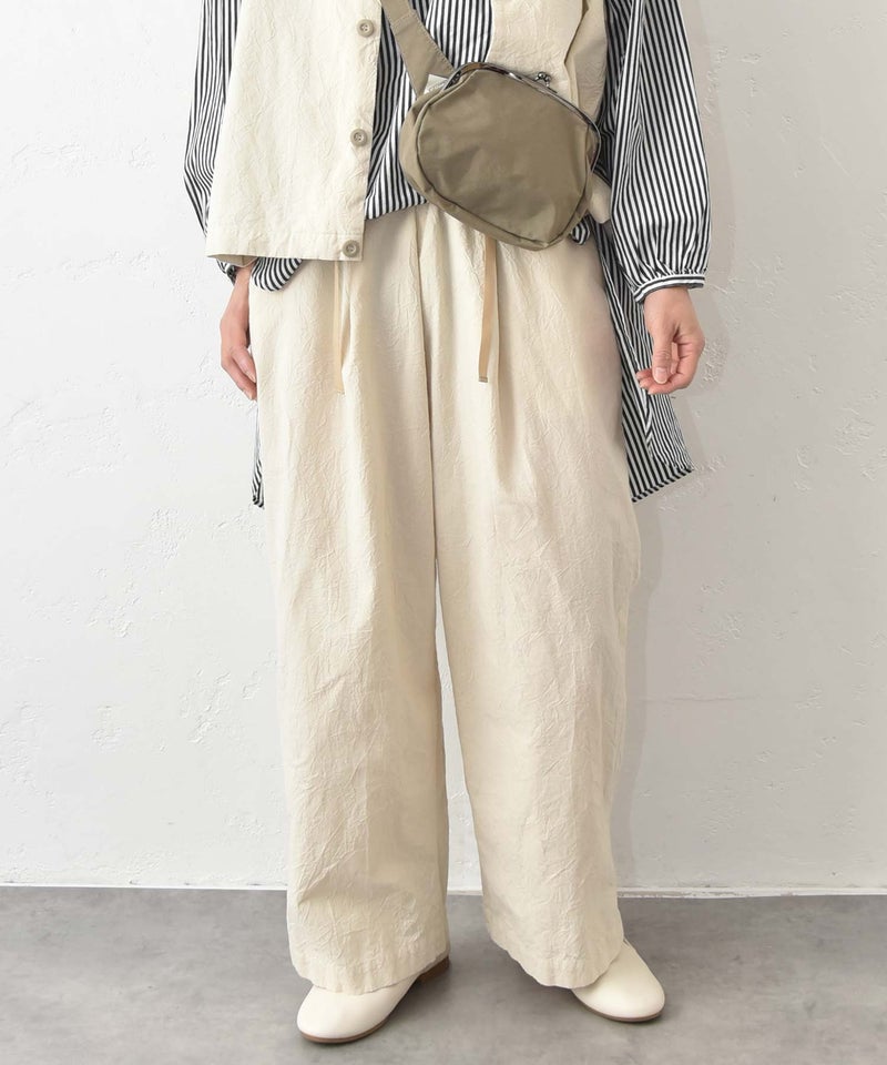 No18｜コットンワッシャーワイドパンツ [[CE1PT260106B]][C]